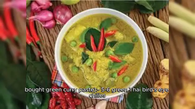 Video thumbnail for Gaeng keow wan (green curry) Recipe