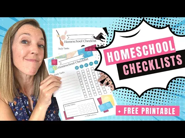 'Video thumbnail for Homeschool Routines for Kids + FREE Homeschool Checklist Printable'