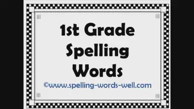 'Video thumbnail for Fun 1st Grade Spelling Words With Pictures and Sentences'