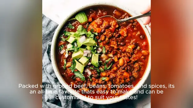 Video thumbnail for recipe for good chili