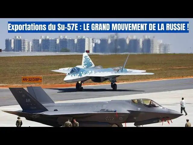 'Video thumbnail for Exportations du Su-57E : Le chasseur furtif russe défie le F-35 à l’échelle mondiale'