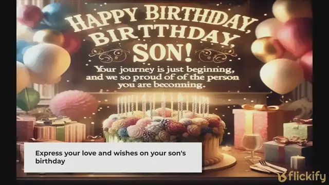 'Video thumbnail for 90+Amazing Birthday Wishes For Your Son'