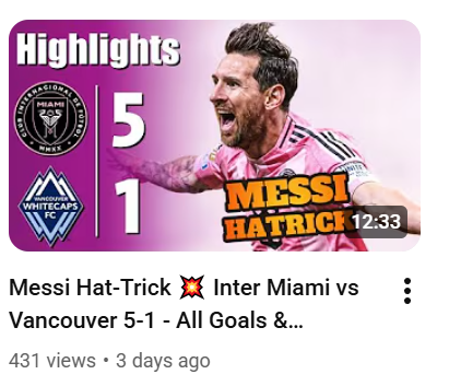 Video thumbnail for Messi Show   Inter Miami vs New York City 5 -1  Eastern Conference Final MLS Playoffs 2025 HD