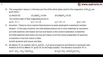 Video thumbnail for 12th Chemistry Half Yearly Model Question Paper 2019-20 | Chennai District | English Medium