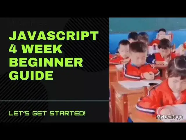 Video thumbnail for 4 Weeks to JavaScript Mastery - A Beginner's Roadmap