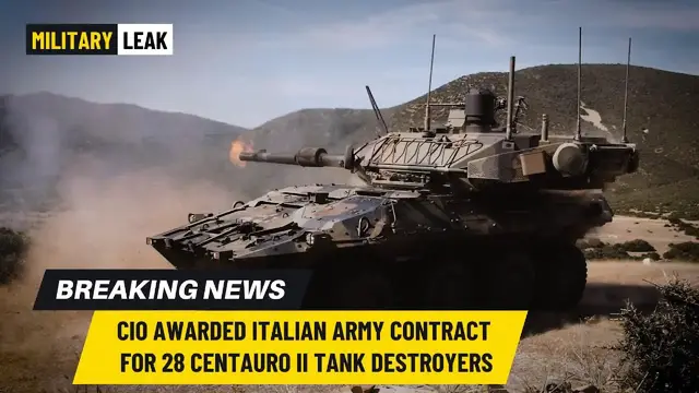 Video thumbnail for CIO Awarded Italian Army Contract for 28 Centauro II Tank Destroyers