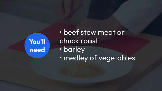 Video thumbnail for Beef Barley Vegetable Soup – A Hearty and Nourishing Delight