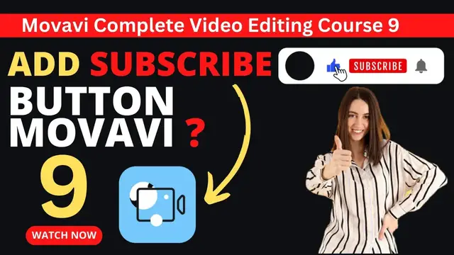 Video thumbnail for Add Subscribe Button in Videos ⬆️ Movavi Video Editing Course For Beginners 2023 Video 9
