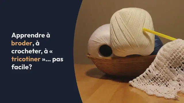 Video thumbnail for Apprendre à utiliser le fil ou la laine: