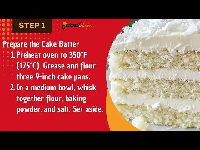 Video thumbnail for Homemade Creamy Coconut Cake | Easy & Delicious Recipe