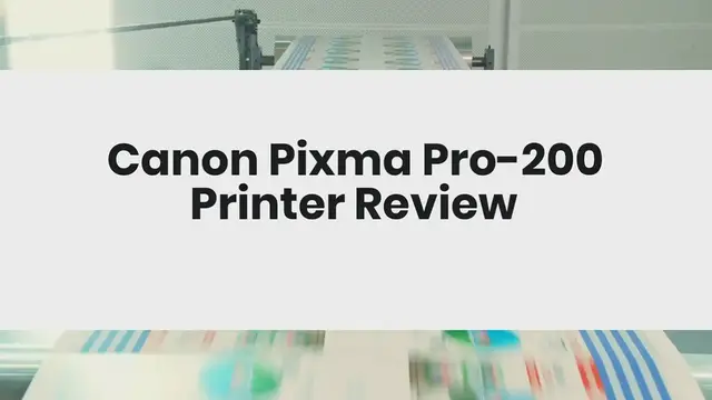 Video thumbnail for Canon Pixma Pro-200 Printer Review, Feature, and Guide in 2023