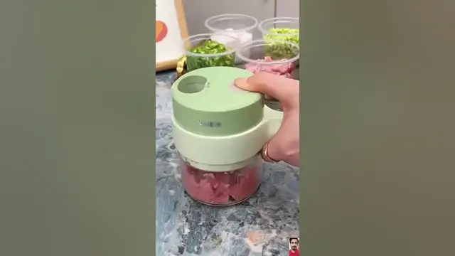 Video thumbnail for 🌟 Product Link is in Description 🌟 | 4-in-1 Handheld Electric Vegetable Slicer | #viral