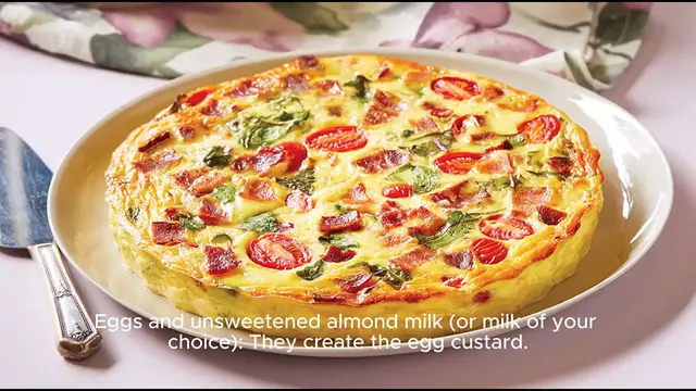 Video thumbnail for crustless quiche recipe