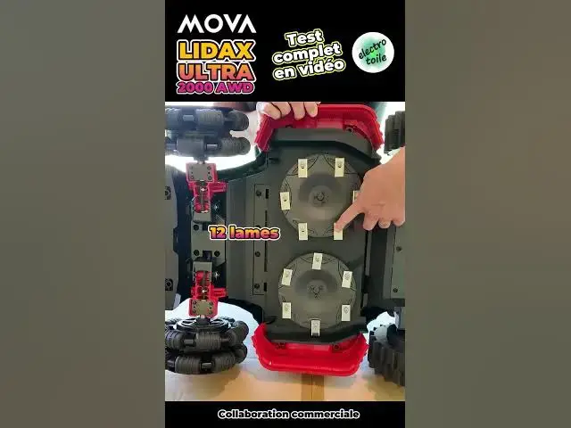 Video thumbnail for Un robot tondeuse à tout épreuve | Mova Lidax Ultra 2000 AWD