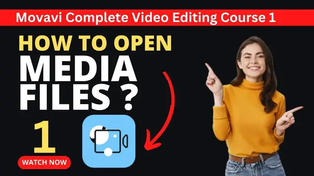 Video thumbnail for Open Media File in Movavi Video Editor ⬆️ Movavi Video Editing Course For Beginners 2023 Video 1.