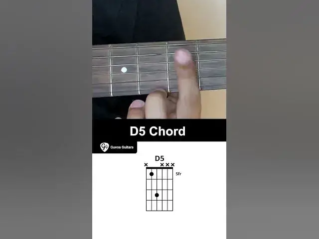 Video thumbnail for How To Play The D5 Chord On Guitar - Guvna Guitars