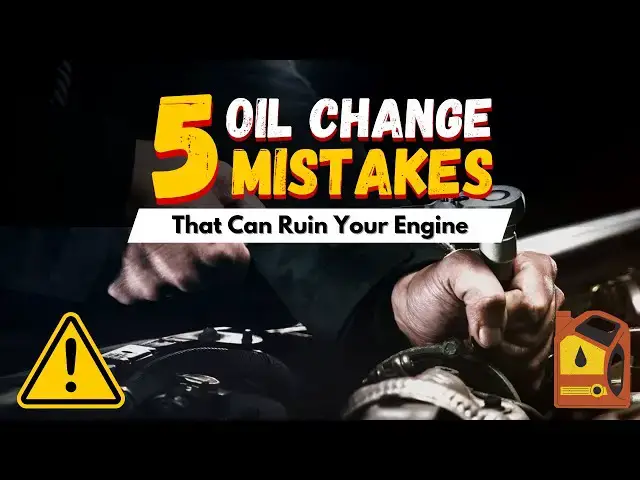 Video thumbnail for 5 Oil Change Mistakes That Can Ruin Your Engine (Avoid These)