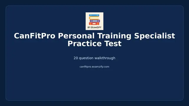 Video thumbnail for CanFitPro Personal Training Specialist Practice Test