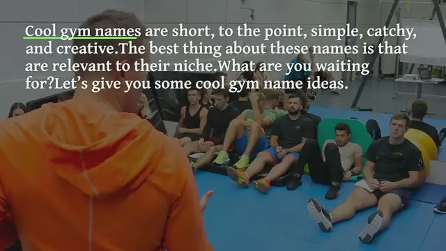 Video thumbnail for 900+ Cool Gym Name Ideas to Get You Pumped to Work Out
