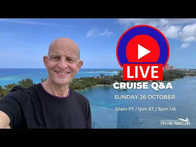 'Video thumbnail for Cruise Q&A Live: Sunday 26 October 2025: 10am PT/ 1pm ET/ 5pm UK'