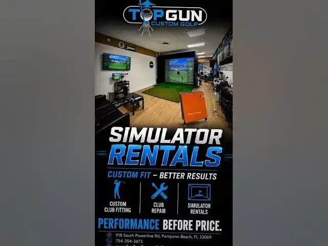 Video thumbnail for Top Gun Custom Golf: #CustomFitting #Trackman #simulator #clubrepair  #topgungolffl