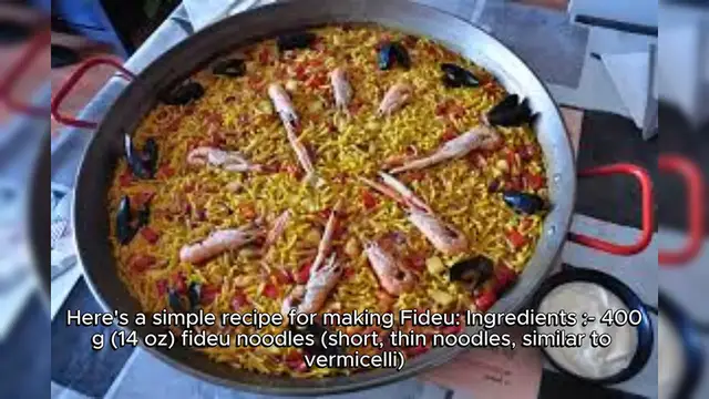 Video thumbnail for Fideuà Recipe