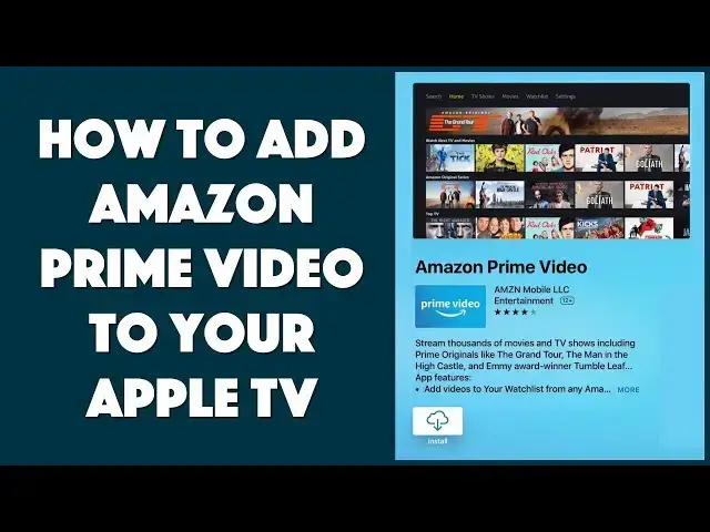 'Video thumbnail for How to Add Amazon Prime Video to Apple TV - It's Easy!'
