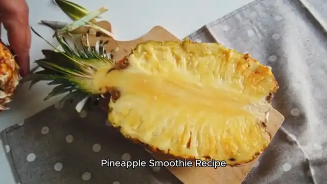 Video thumbnail for pineapple smoothie recipe
