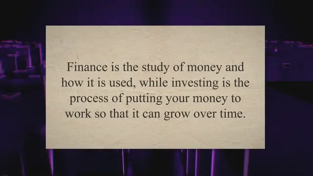 Video thumbnail for Finance and Investing: A Guide for Beginners