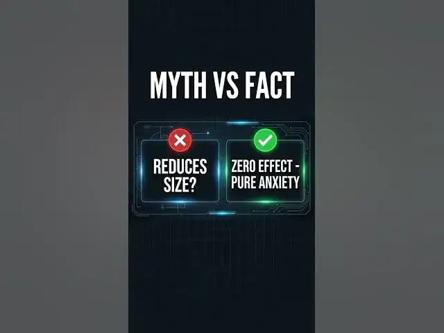 Video thumbnail for Myth—Excessive masturbation reduces penis size #sexualityeducation #psychology #shorts