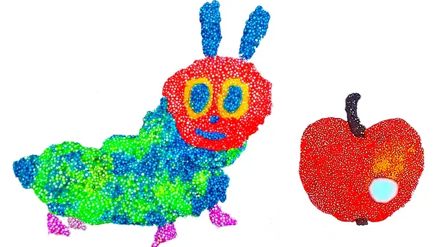 'Video thumbnail for The Very Hungry Caterpillar - Eric Carle Animated Story (Foam Clay)'