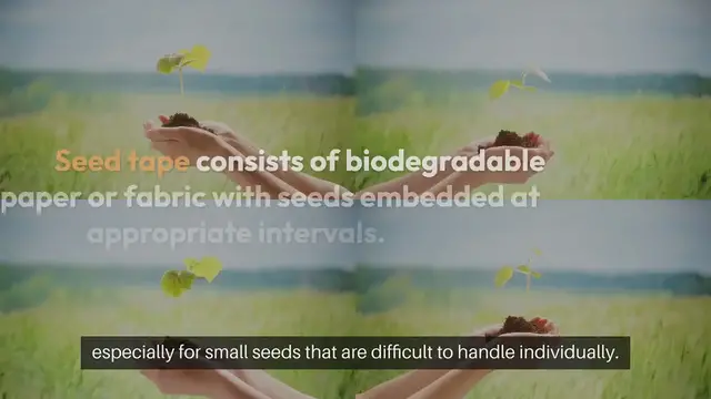 Video thumbnail for Using Seed Tape for Planting