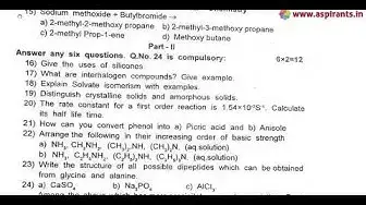 Video thumbnail for 12th Chemistry Second Revision Question Paper 2019-20 | Tirunelveli District | English Medium