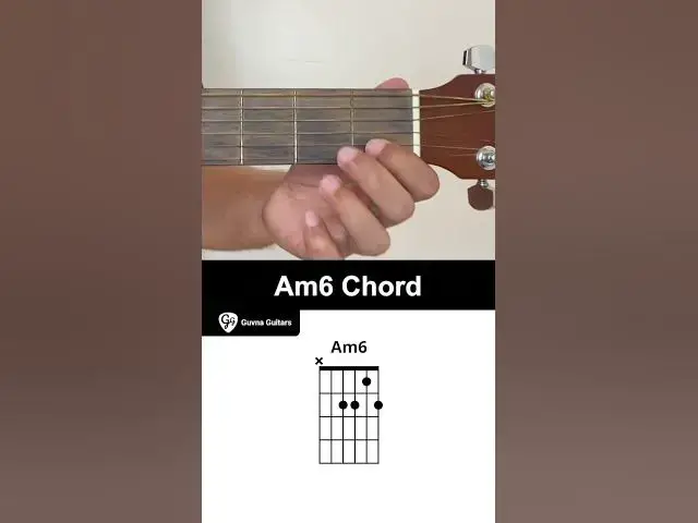 Video thumbnail for How To Play The Am6 Chord On Guitar - Guvna Guitars.