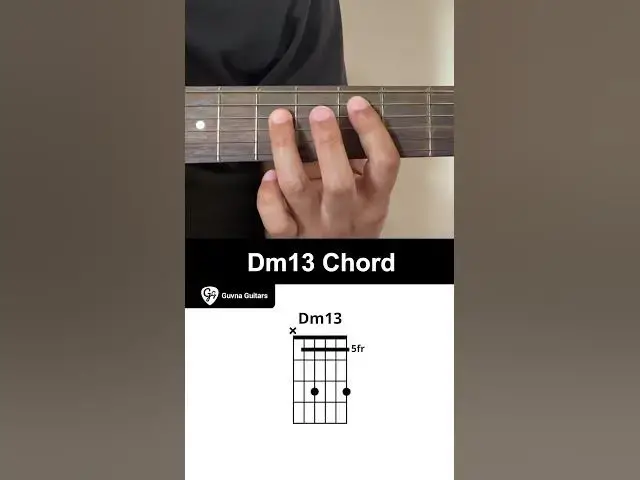 Video thumbnail for How To Play The Dm13 Chord On Guitar - Guvna Guitars