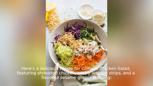 Video thumbnail for chinese chicken salad recipe