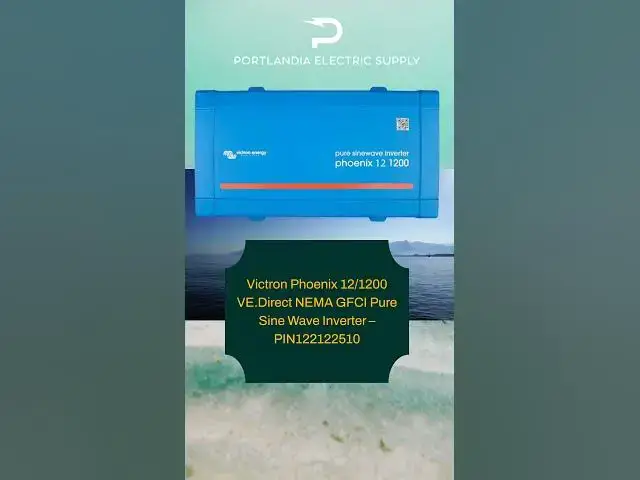 Video thumbnail for Victron Phoenix 12/1200 VE.Direct NEMA GFCI Pure Sine Wave Inverter – PIN122122510