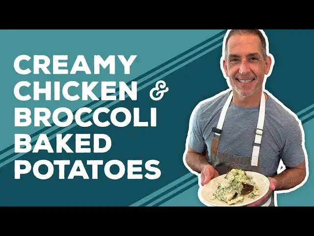 Video thumbnail for Love & Best Dishes: Creamy Chicken and Broccoli Baked Potatoes Recipe | Chicken Dinner Ideas Easy