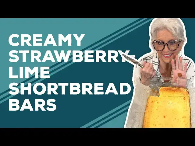 Video thumbnail for Love & Best Dishes: Creamy Strawberry-Lime Shortbread Bars Recipe