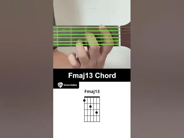 Video thumbnail for How To Play The Fmaj13 Chord On Guitar - Guvna Guitars