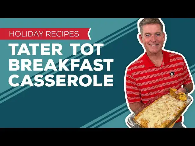 Video thumbnail for Holiday Cooking & Baking Recipes: Tater Tot Breakfast Casserole Recipe | Easy Christmas Breakfast