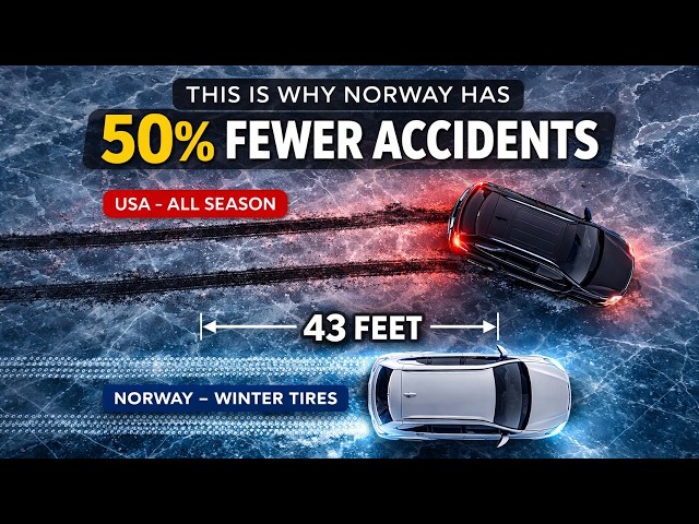 Video thumbnail for This Is Why Norway Has 50% Fewer Winter Accidents Than America