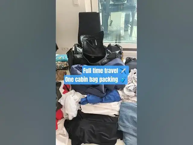 Video thumbnail for How I Packed My Cabin Luggage for Full-Time Travel ✈️