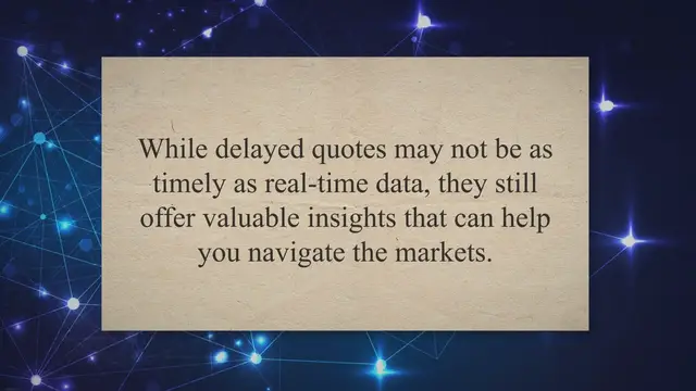 Video thumbnail for Unlocking the Power of Delayed Quotes: Your Guide to Informed Decision-Making with E*TRADE's Delayed Quote Feature