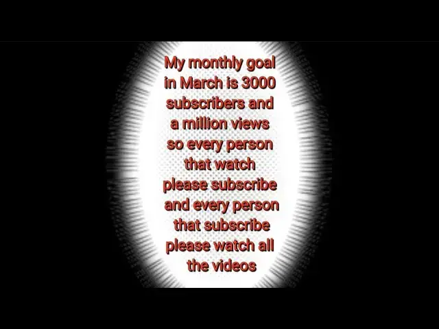 Video thumbnail for March monthly goal let accomplish it together