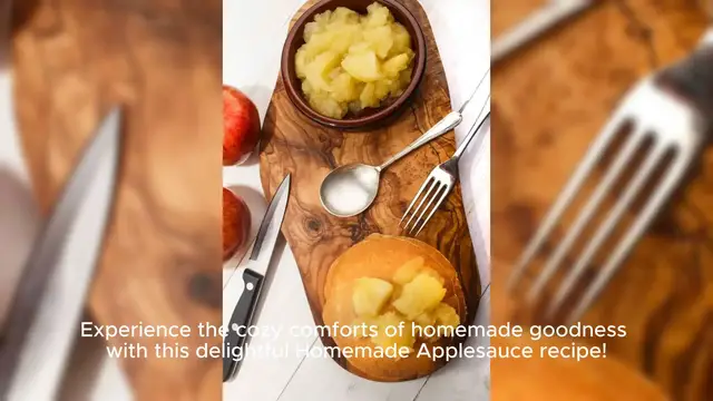 Video thumbnail for Homemade Applesauce Recipe