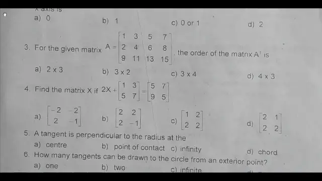 Video thumbnail for 10th Maths 2nd MidTerm Question Paper 2019-20 | Vellore District | English Medium