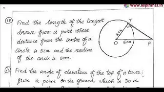Video thumbnail for 10th Maths 2nd MidTerm Model Question Paper 2019-20 | Theni District | English Medium