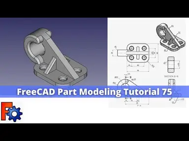 'Video thumbnail for FreeCAD Part Modeling Tutorial 75 | FreeCAD Tutorial | Mechnexus |'