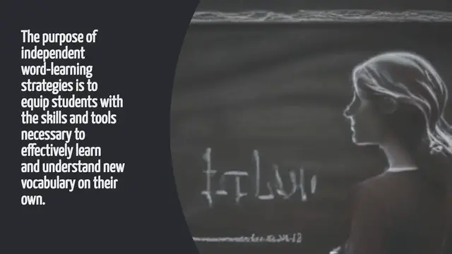 Video thumbnail for Which Statement Describes The Purpose Of Independent Word-learning Strategies?